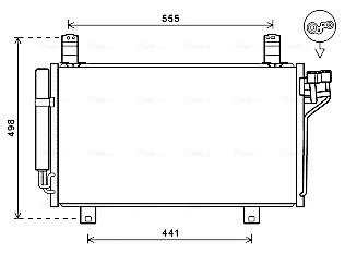 Радіатор кондиціонера MAZDA CX-5 (AVA) AVA COOLING MZ5264D