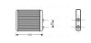 Радіатор обігрівача ASTRA G/ZAFIRA -AC 97-05 (Ava) AVA COOLING OL6259 (фото 1)