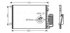 Радіатор кондиціонера Opel Vectra C 02>08 AVA AVA COOLING OLA5333D (фото 1)