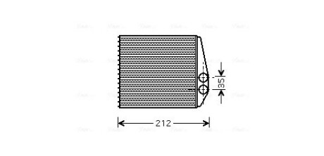 Радіатор обігрівача OPEL (AVA) AVA COOLING OLA6354