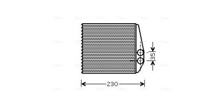 Радиатор обогревателя салона Opel Vectra C (02-) AVA AVA COOLING OLA6355