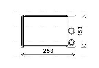 Радіатор обігрівача салону Chevrolet Cruze, Orlando, Malibu. Opel Insignia, Meriva AVA AVA COOLING OLA6680
