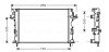 Радіатор охолодження двигуна Renault Laguna II 1,6-2,0i 1,9d 01>07 AVA AVA COOLING RTA2290 (фото 1)