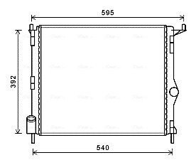 Радіатор охолодження LOGAN (AVA) AVA COOLING RTA2476