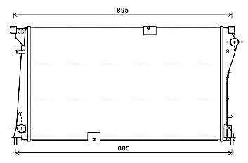 Радіатор охолодження Trafic VI 2.5 DCi (Ava) AVA COOLING RTA2490