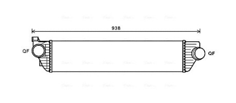 Интеркулер NISSAN NV 400, OPEL MOVANO B (10-) (выр-во AVA) AVA COOLING RTA4498