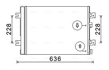 Конденсор (радіатор кондиціонера) AVA COOLING RTA5467D
