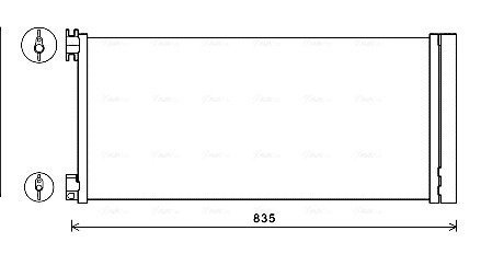 Конденсор кондиционера OPEL VIVARO/RENAULT TRAFIC III (2015) (AVA) AVA COOLING RTA5626D
