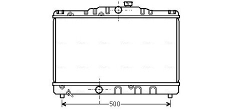 Радиатор охлаждения COROLLA EE90 1.3MT 87-92(выр-во AVA) AVA COOLING TO2115