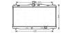 Радіатор охолодження TOYOTA CAMRY (2012) (AVA) AVA COOLING TO2650 (фото 1)