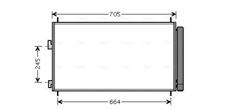 Конденсор RAV4 All 11/05-(AVA) AVA COOLING TO5410D