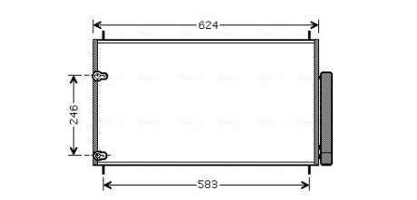 Конденсор кондиционера TOYOTA AURIS/AVENSIS/COROLLA (Ava) AVA COOLING TOA5405D