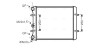 Радіатор охолодження двигуна GOLF4/BORA/OCT/LEON/TOLED VW2152 (Ava) AVA COOLING VN2152 (фото 1)