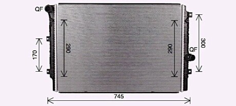 Радиатор охлаждения VAG (выр-во AVA) AVA COOLING VN2414