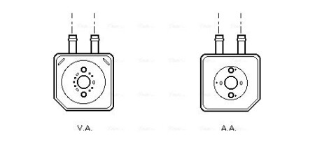 Радіатор масляний AUDI; SEAT; VW (Ava) AVA COOLING VN3086