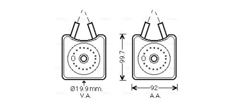 Радиатор масляный VARIOUS AUDI/VW/SKODA (AVA) AVA COOLING VN3215