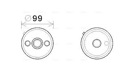 Радіатор масляний АКПП AQ250 VW Passat B7 B8 AVA AVA COOLING VN3358