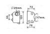 Масляний охолоджувач (теплообмінник) AVA COOLING VN3390 (фото 1)