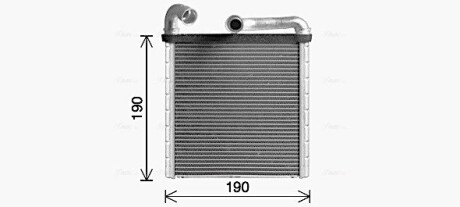 Радіатор обігрівача VAG (Ava) AVA COOLING VN6424