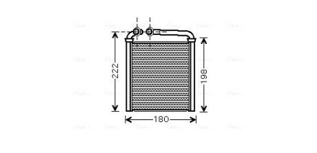 Радіатор пічки AVA COOLING VNA6256