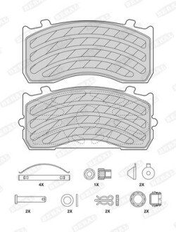 Комплект тормозных колодок BERAL BCV29183TK