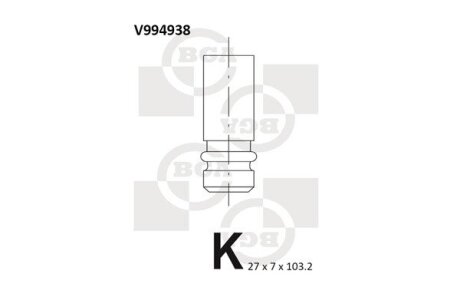 Клапан двигателя BGA V994938