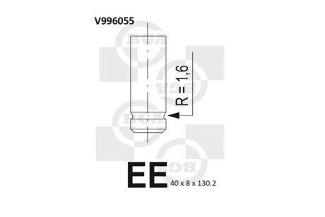 Клапан двигателя BGA V996055