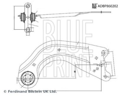 Важіль підвіски BLUE PRINT ADBP860202