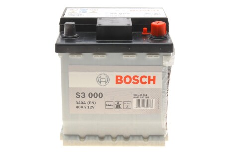 Акумулятор 12В/40Аг/340А/9,78кг BOSCH 0 092 S30 000