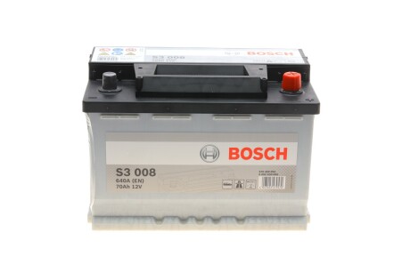 Акумулятор 12В/70Аг/640А/16,449кг BOSCH 0092S30080 (фото 1)