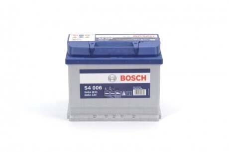 Акумулятор 12В/60Аг/540А/14,276кг BOSCH 0092S40060