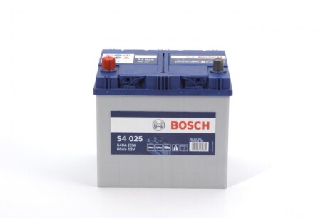 Акумулятор 12В/60Аг/540А/14,11кг BOSCH 0092S40250