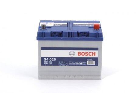 Акумулятор 12В/70Аг/630А/16,24кг BOSCH 0092S40260