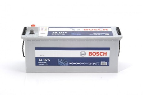 Акумулятор 140Ah-12v (T4075) (513x189x223),полярність зворотна (3),EN800 BOSCH 0092T40750