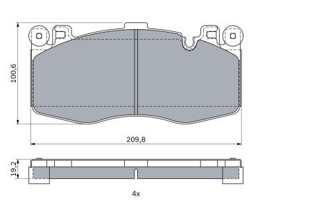 Гальмівні колодки дискові BOSCH 0 986 424 387 (фото 1)