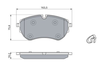 ДИСКОВЫЕ КОЛОДКИ BOSCH 0 986 460 046