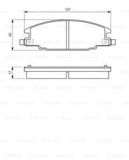 ГАЛЬМІВНІ КОЛОДКИ, ДИСКОВІ BOSCH 0986460960