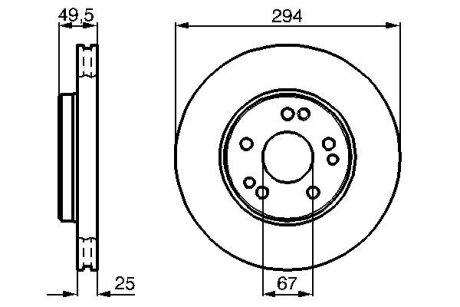 Диск тормозной BOSCH 0 986 478 428