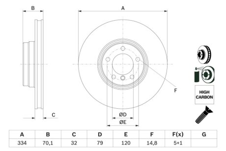 Тормозной диск BOSCH 0 986 478 623