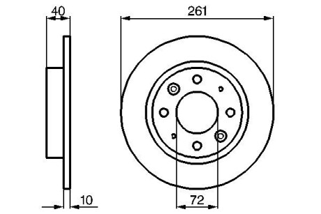 Диск тормозной BOSCH 0 986 479 018