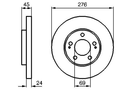 Диск тормозной BOSCH 0 986 479 035