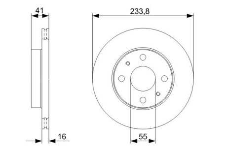 Диск тормозной BOSCH 0 986 479 352