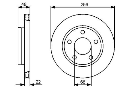 Тормозной диск BOSCH 0 986 479 463