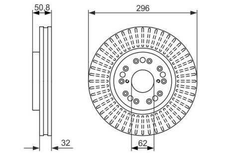 Тормозной диск BOSCH 0986479485