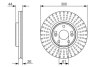 Гальмівний диск BOSCH 0 986 479 668 (фото 1)