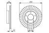 ДИСК ГАЛЬМIВНИЙ ЗАДНIЙ BOSCH 0 986 479 A42 (фото 2)