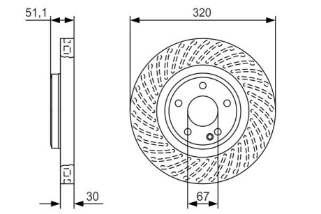 Диск тормозной BOSCH 0 986 479 A59