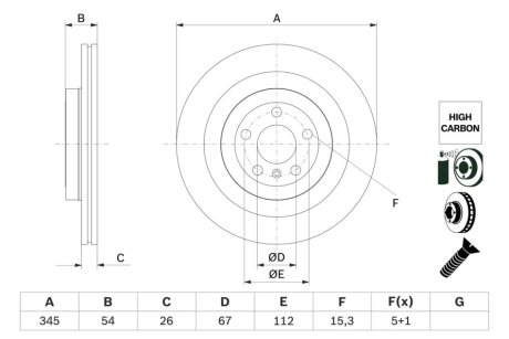 Тормозной диск BOSCH 0 986 479 F69