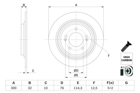 Тормозной диск BOSCH 0 986 479 H01