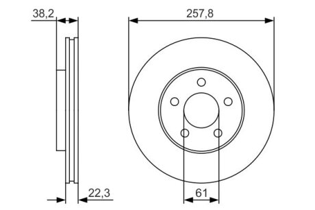 Тормозной диск BOSCH 0 986 479 R56